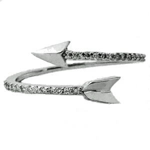 arrow wrap diamond ring