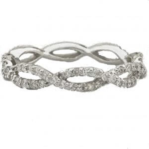 infinity diamond ring