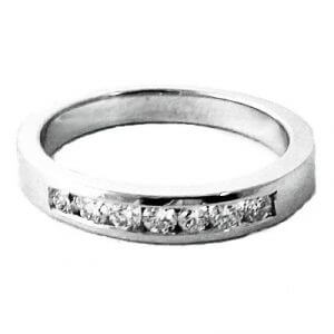channel set diamond ring