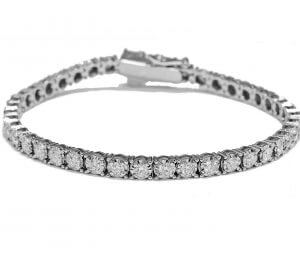 illusion setting tennis bracelet