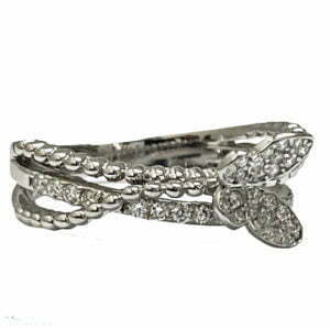 butterfly diamond ring