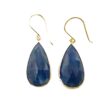 sliced sapphire earrings