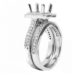 engagement and wedding set