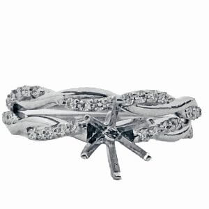 Bridel set in 14 k white gold