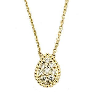 pear shape diamond pendant