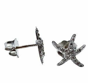 Small starfish earrings