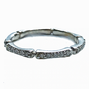 bamboo shoot diamond ring