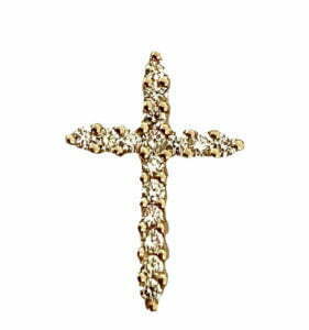 diamond cross 4 prong set d