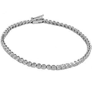 illusion set tennis bracelet