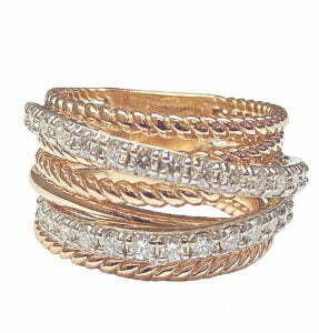 layer wire dismond ring