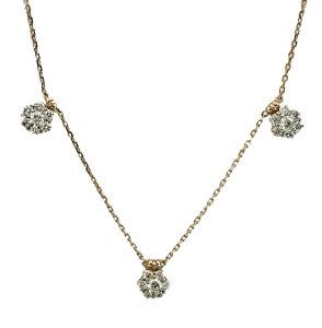 invisible setting diamond necklace