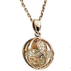 sphere globe iamond pendant