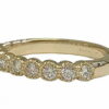 milgrain burnish diamond wedding ring
