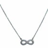 infinity necklace in 14 k white