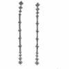 Dangling diamond earrings