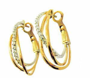 diamond layered earrings