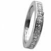 Princess cut diamond ring in 14 k white gold