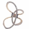 Diamond free design ring