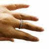 Pave diamond wedding ring