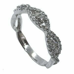 Infinity diamond ring