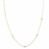 14 k yellow gold diamonds by the yard necklace