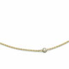 Diamond by the yard chain necklace in yellow gold