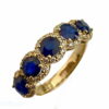 sapphire halo wedding ring