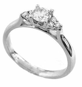 six diamond engagement ring