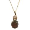 Garnet diamond pendant