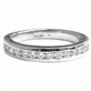 round channel set diamond wedding ring