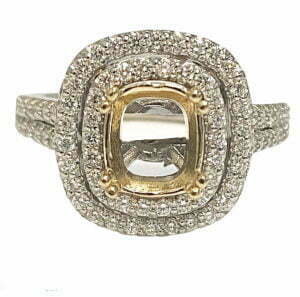 Semi mout two tone ring