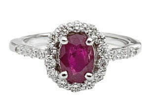 Diamond ruby ring