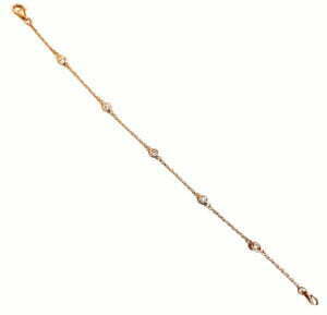 five station diamond bracelet