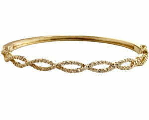 infinity diamond bangle