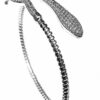 snake diamond flexible bangle
