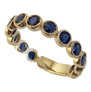 milgrain burnish setting ring