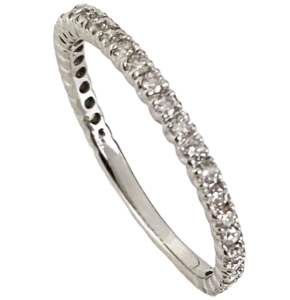 almost eternity diamond wedding band