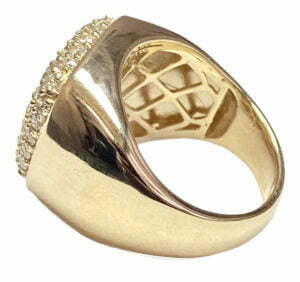 men's pave diamond ring