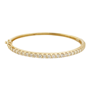 prong setting diamond bangle