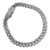 cuban LINK DIAMOND bracelet for women in 14 k white gold