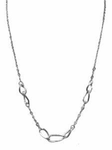linked Italian diamond necklace