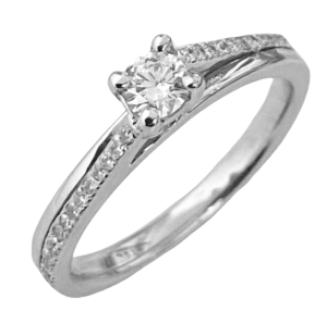 ALTERNATE SIDE SETTING DISMOND ENGAGEMENT RING
