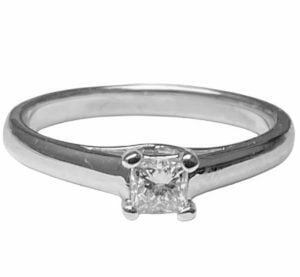 princess cut diamond solitaire