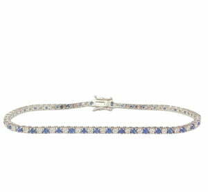 alternate sapphire diamond bracelet