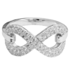 double infinity diamond ring