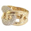 link pave diamond ring