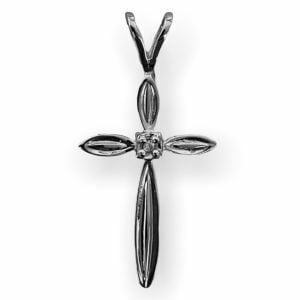 diamond cross pendant