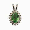 tsavorite diamond pendant