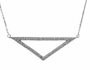 triangle diamond necklace