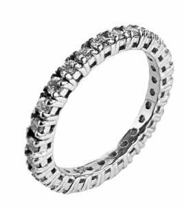 Eternity diamond wedding ring